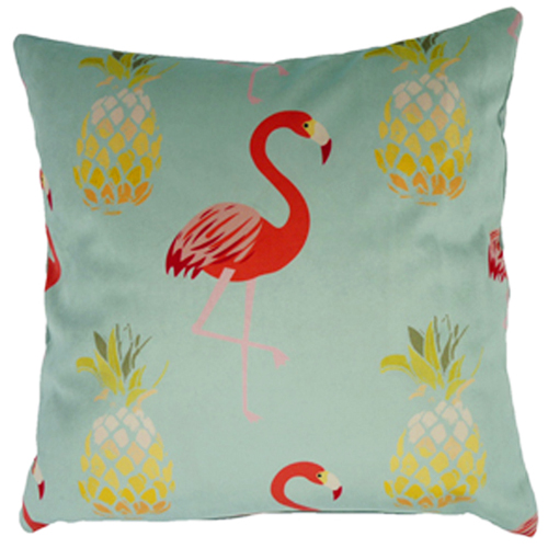 Flamingos, Ochre - (45cm x 45cm) Cushion - Image 3